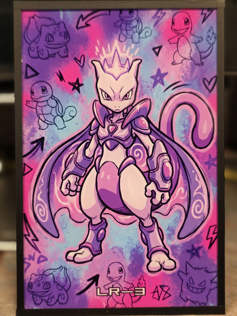 Pokemon Mewtwo Fantasy Pop Art Board